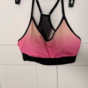 Victoria's Secret Pink and Peach Ombre Sports Bra